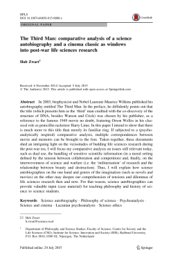 The Third Man: comparative analysis of a science