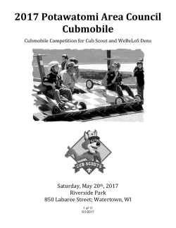 Rules and Regulations - Potawatomi Area Council