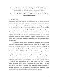 GENDER AND INTERGENERATIONAL RELATIONSHIP: CONFLICT