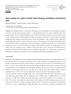 Data-mining for multi-variable flood damage modelling with limited