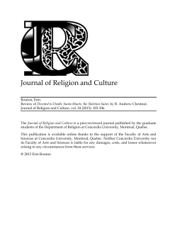 Review of Devoted to Death - Journal of Religion and Culture