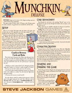 Munchkin Deluxe Manual