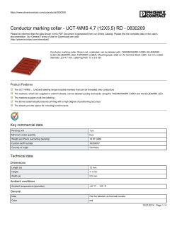 Conductor marking collar - UCT-WMS 4,7 (12X5,5) RD