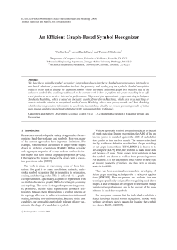An Efficient Graph-Based Symbol Recognizer
