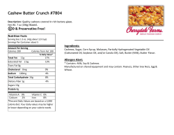 Cashew Butter Crunch #7804