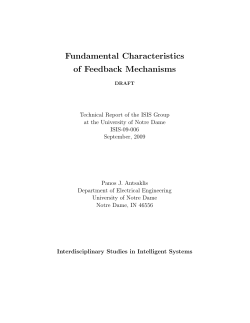 Fundamental Characteristics of Feedback Mechanisms