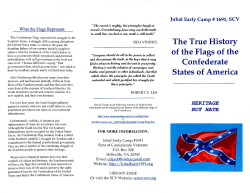 Confederate Flag Brochure - Carroll County, Virginia