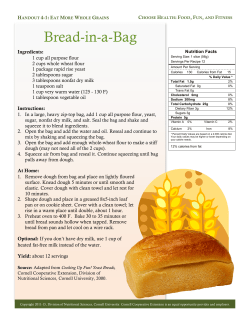 Bread-in-a-Bag - Cornell University