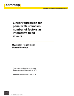 Linear regression for panel with unknown number of