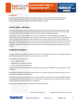 Intrinsically Safe or Explosionproof?