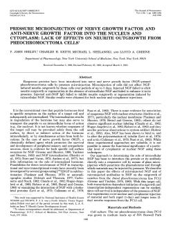 pressure microinjection of nerve growth factor and anti