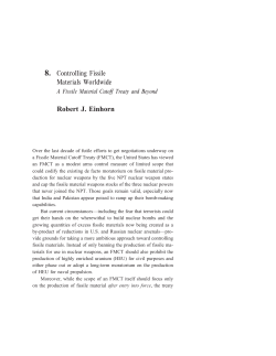 8. Controlling Fissile Materials Worldwide Robert