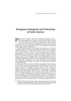 Portuguese Immigrants and Citizenship in North America