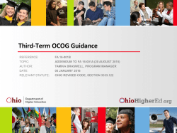 Third-Term OCOG Guidance