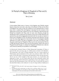 St Mechyll of Anglesey, St Maughold of Man and St Malo