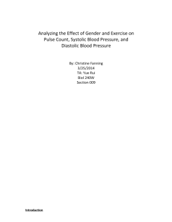 Analyzing the Effect of Gender and Exercise on Pulse