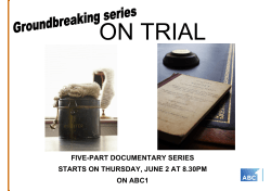 five-part documentary series starts on thursday, june 2 at 8.30pm on