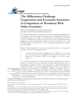 Millennium Challenge Corporation - The Center for Economic and