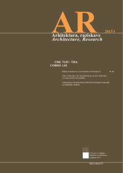 Arhitektura, raziskave Architecture, Research