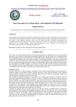 Pure Iron and Low Carbon Steels