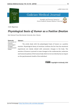 Physiological Basis of Humor as a Positive Emotion