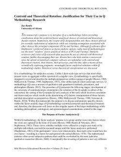 Centroid and Theoretical Rotation: Justification for Their