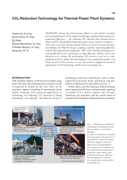 CO2 Reduction Technology for Thermal Power