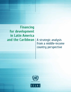 Financing for development in Latin America and the Caribbean