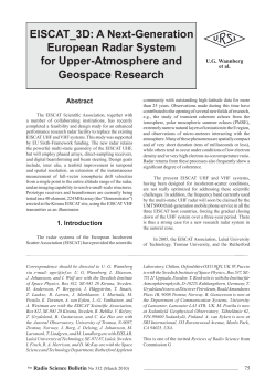 EISCAT_3D: A Next-Generation European Radar System for Upper
