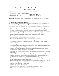 Guayaki Sustainable Rainforest Products, Inc.