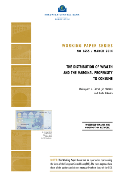 The distribution of wealth and the marginal propensity to consume
