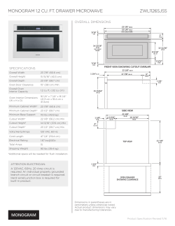 monogram 1.2 cu. ft. drawer microwave