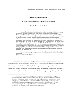 A Humanistic and Social Scientific Account