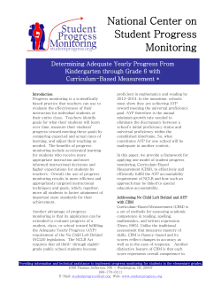 National Center on Student Progress Monitoring