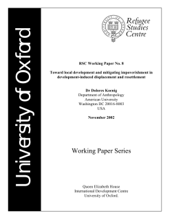 information - Refugee Studies Centre