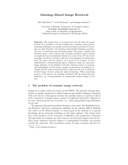 Ontology-Based Image Retrieval - Semantic Computing Research