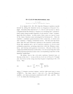 On a class of nonlinear binomial sums