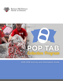 POP TAB Collection Program - Ronald McDonald House of Indiana