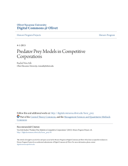 Predator Prey Models in Competitive Corporations