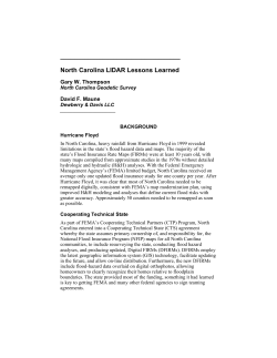 North Carolina LIDAR Lessons Learned