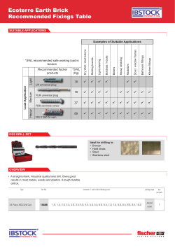 Fischer Fixings Guide