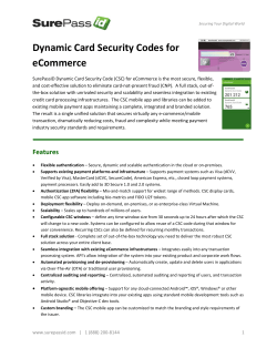 Dynamic Card Security Code datasheet