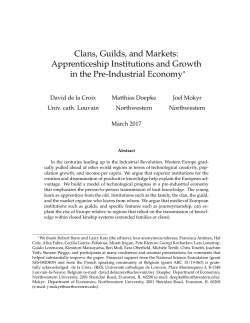 Clans, Guilds, and Markets