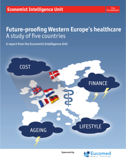 Future-proofing Western Europe`s healthcare A study of five countries
