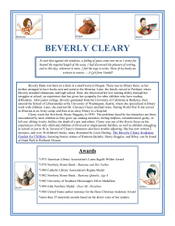 beverly cleary - personal.kent.edu