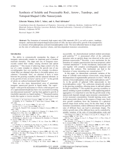 Synthesis of Soluble and Processable Rod-, Arrow-, Teardrop