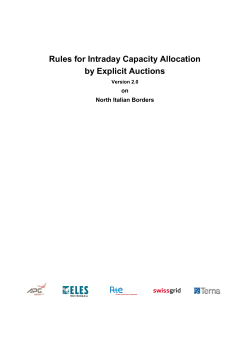 Rules for Intraday Capacity Allocation by Explicit Auctions