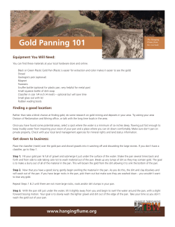 Gold Panning 101 - The Hanging Flume