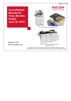 Consolidated Results for Three Months Ended June 30, 2016
