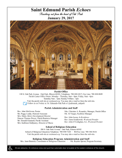 Saint Edmund Parish Echoes